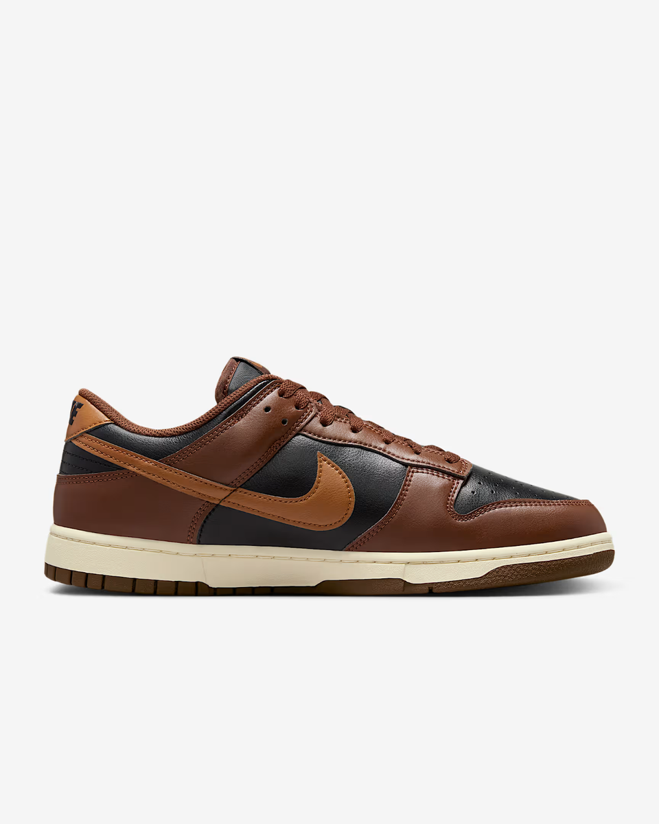 Nike Dunk Low Retro Black Coconut Milk British Tan Brown Men's