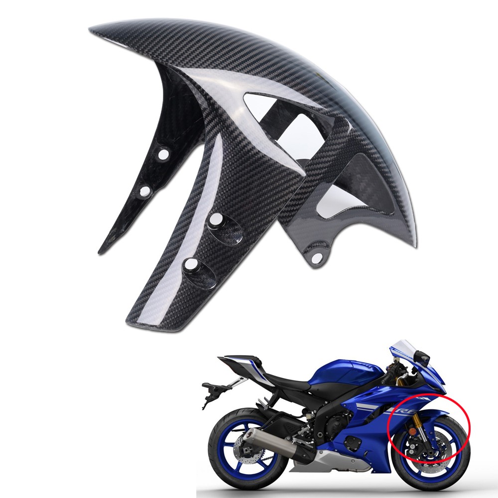2007-2022 Yamaha R6 Carbon Fiber Front Tire Fender Mud Guard Hugger Fairing FTD