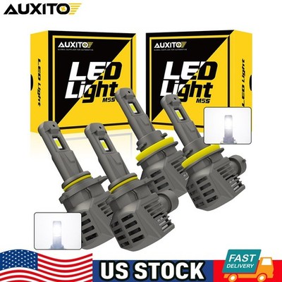4* H11 9005 LED Headlight Kit for Dodge Ram 1500 2500 3500 2009-2022 Hi Low Beam
