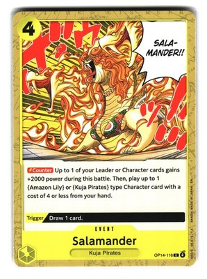 Salamander OP14-116 One Piece Event Card Kuja Pirates Common