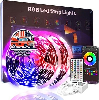 Tiras de luces LED sincronizadas con música, múltiples opciones de escena NEW US
