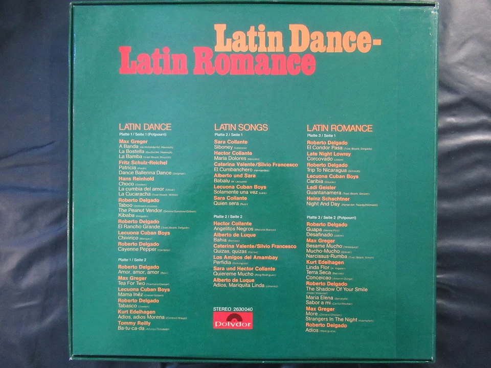 LATIN DANCE - LATIN ROMANCE / 3LP Box Set POLYDOR 1970 - Bild 3 von 4