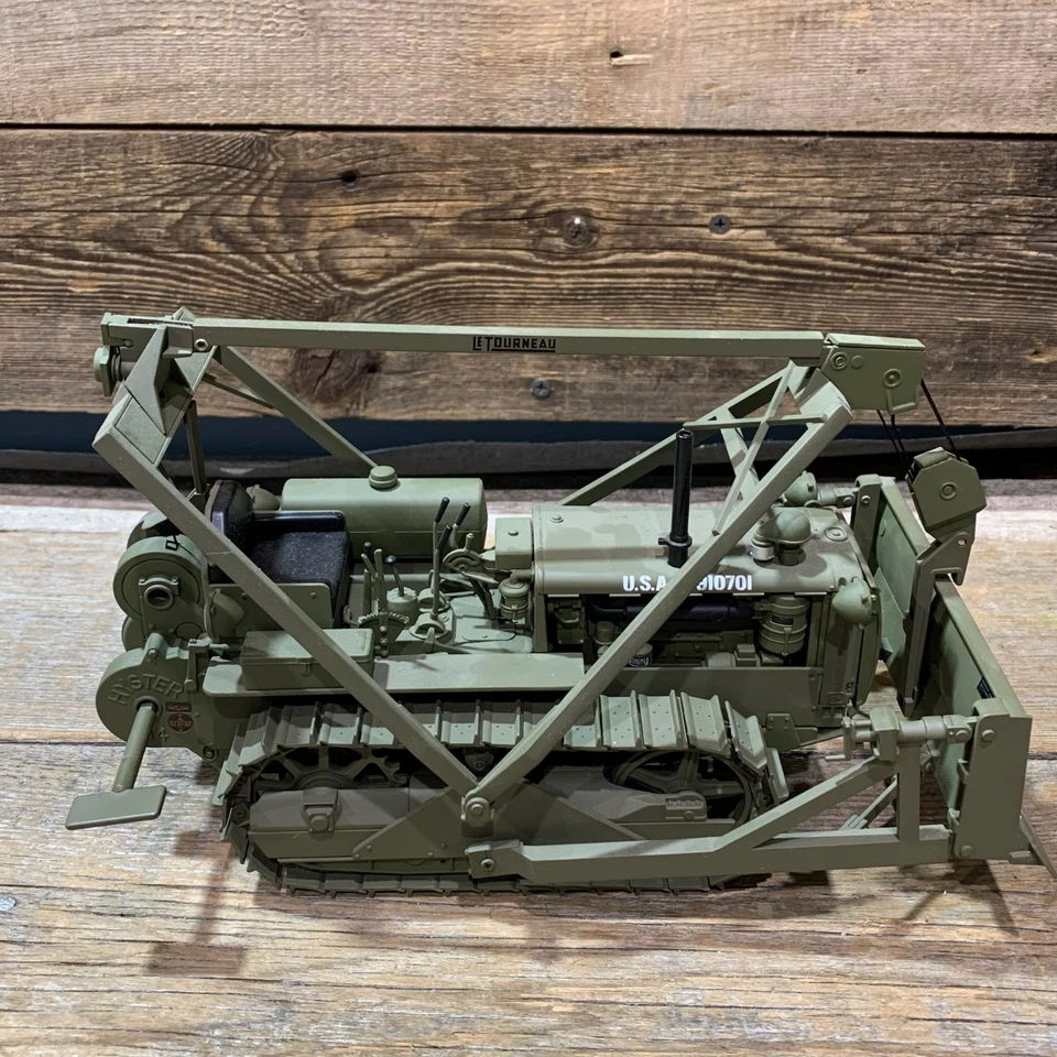 Spec Cast, Caterpillar D4, Le Tourneau & Hyster, Army Crawler, 1:16 Scale - Image 2 of 4