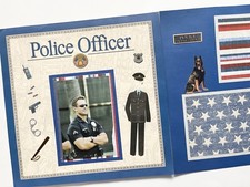 Police Scrapbook pages, Policeman Layouts, Police Scrapbook Layout
