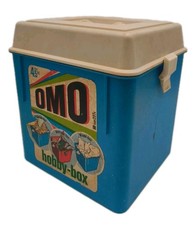 Omo Hobby Box Empty Vintage Plastic Goods Approx 30 X 28 X 24 Cm