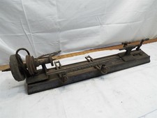 Companion Millers Falls Goodell Treadle Lathe Top Headstock Tailstock Bed Rest