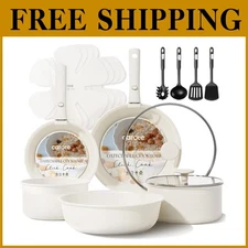 Induction Kitchen Cookware Set with Removable Handle