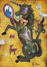 Henry Faulkner oil on Canvas rare painting signed