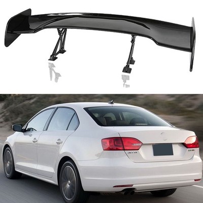 46''Rear Trunk Racing Spoiler GT Wing Glossy Black For VW Jetta MK5 MK6 MK7