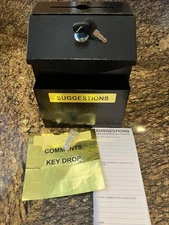 Box Collection Box Safe Suggestion Box with Lock Wall Mounted Mailbox Delivery