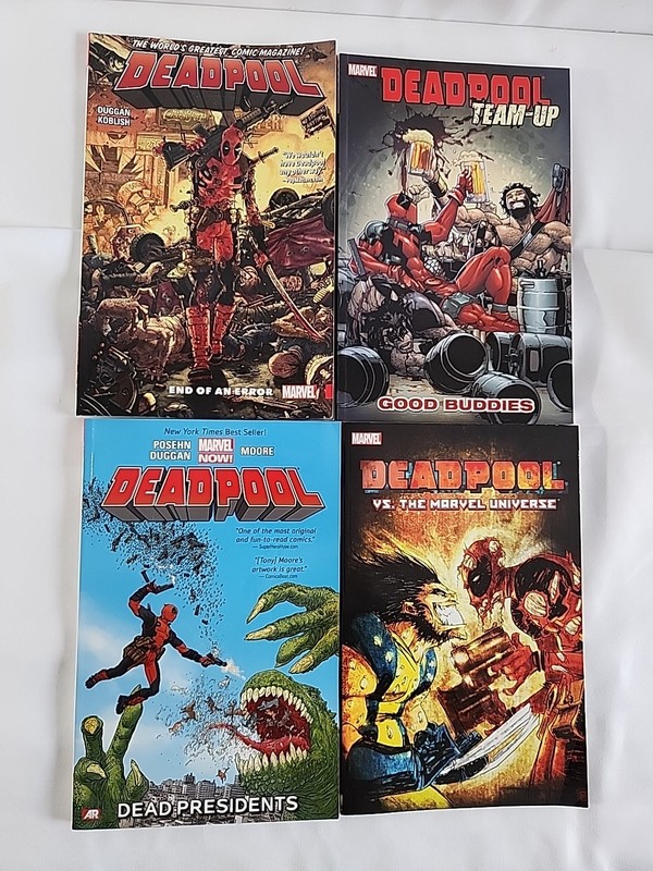 Lot Of 4 Deadpool Trade Paperback Comics- Great Condition