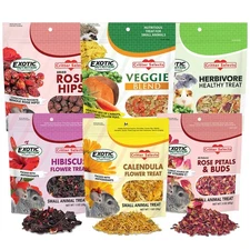 Herbivore Treats 6 Pack - Healthy Assortment Small Animal Pet Treat - Squirre...