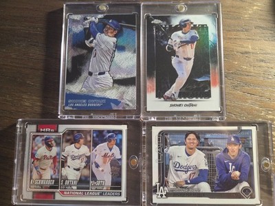 Lot of 4(Four) SHOHEI OHTANI CARDS - Night Moves, Stars of MLB +! roki schwarber