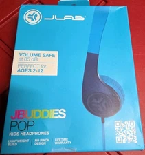 Jlab JLab JBuddies Pop Wired Headphones - Blue