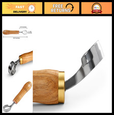 Wood Carving Hook Knife - Rounded Scorp Tool for Spoons, Bowls  Cups