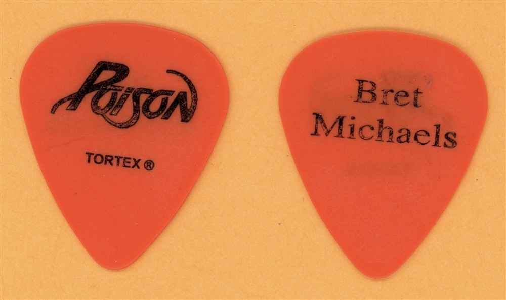 Poison Bret Michaels Vintage Tour Guitar Pick - Stage Used