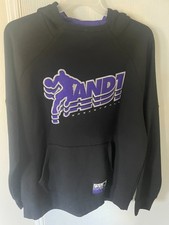 AND1 BASKETBALL BASELINE HOODIE BLACK  XLARGE...