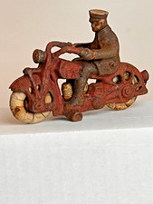 Kilgore Cast Iron Fat Man Motorcycle Cop