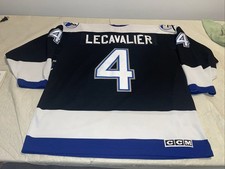 Vincent Lecavalier Tampa Bay Lightning jersey Ccm Mens Xl Black Clean Sewn Mic