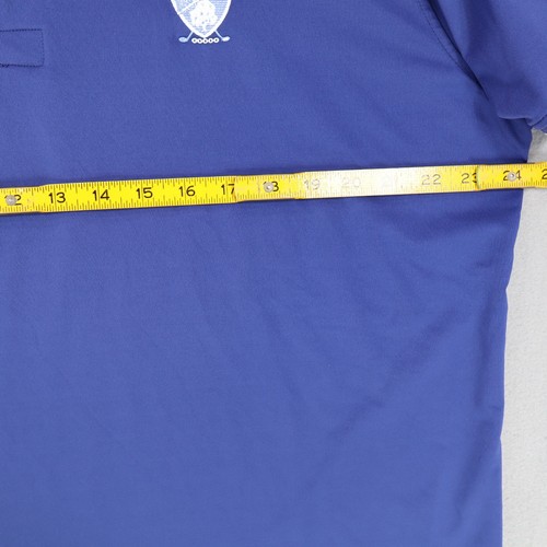 G Fore Polo Golf Shirt Performance Stretch Blue Striped Contrast Trim Sz XL Logo - Picture 6 of 7