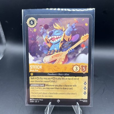 Stitch - Rock Star 3/204 Fabled Super Rare NM