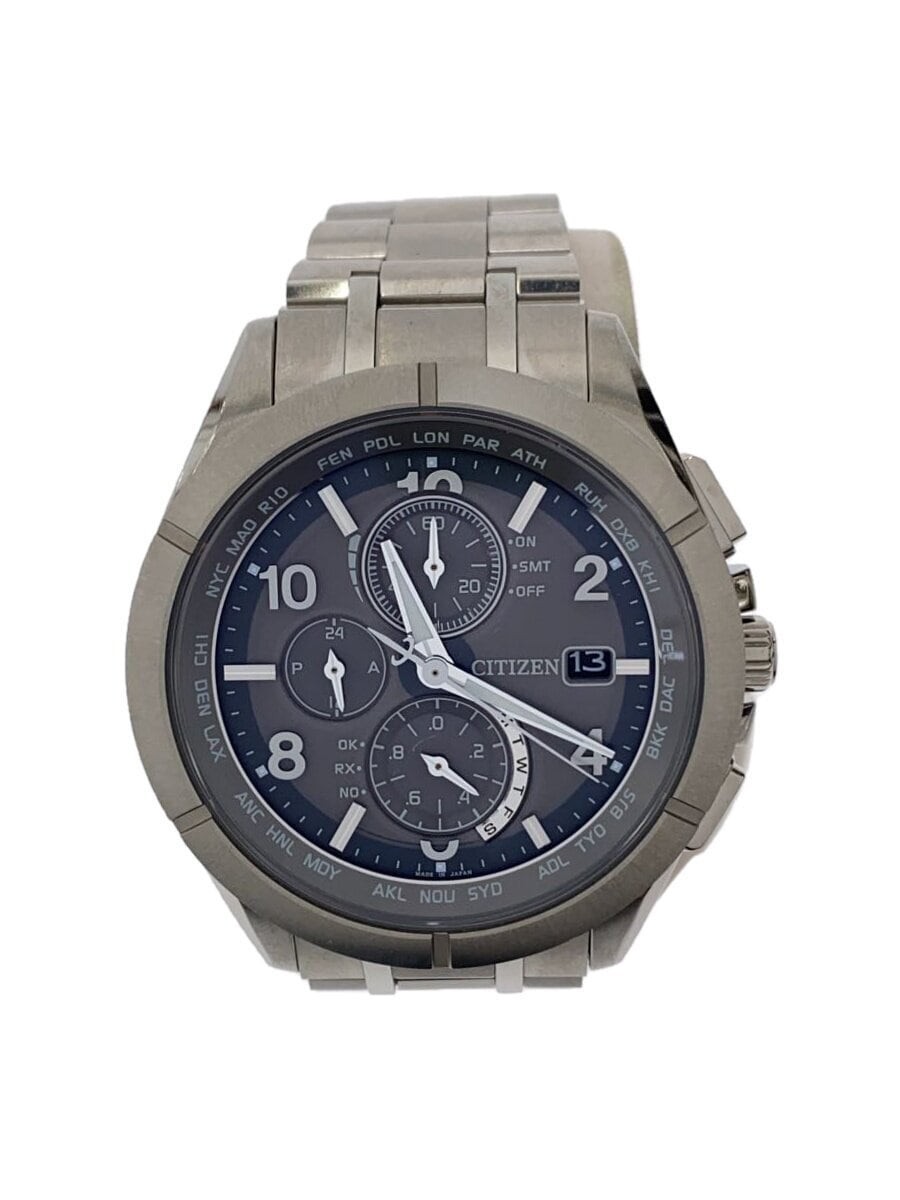 CITIZEN Eco-Drive Stainless Steel Solar Watch H800 T024190 in Gray Silver