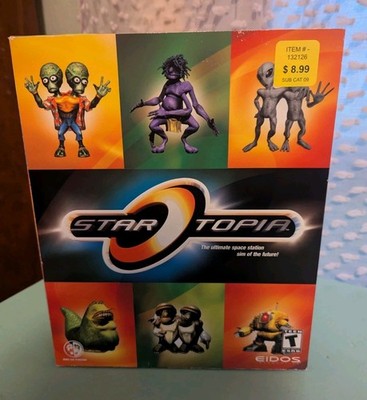 Vintage Star Topia (StarTopia) (2001, CD ROM) PC Big Box Windows Eidos CIB