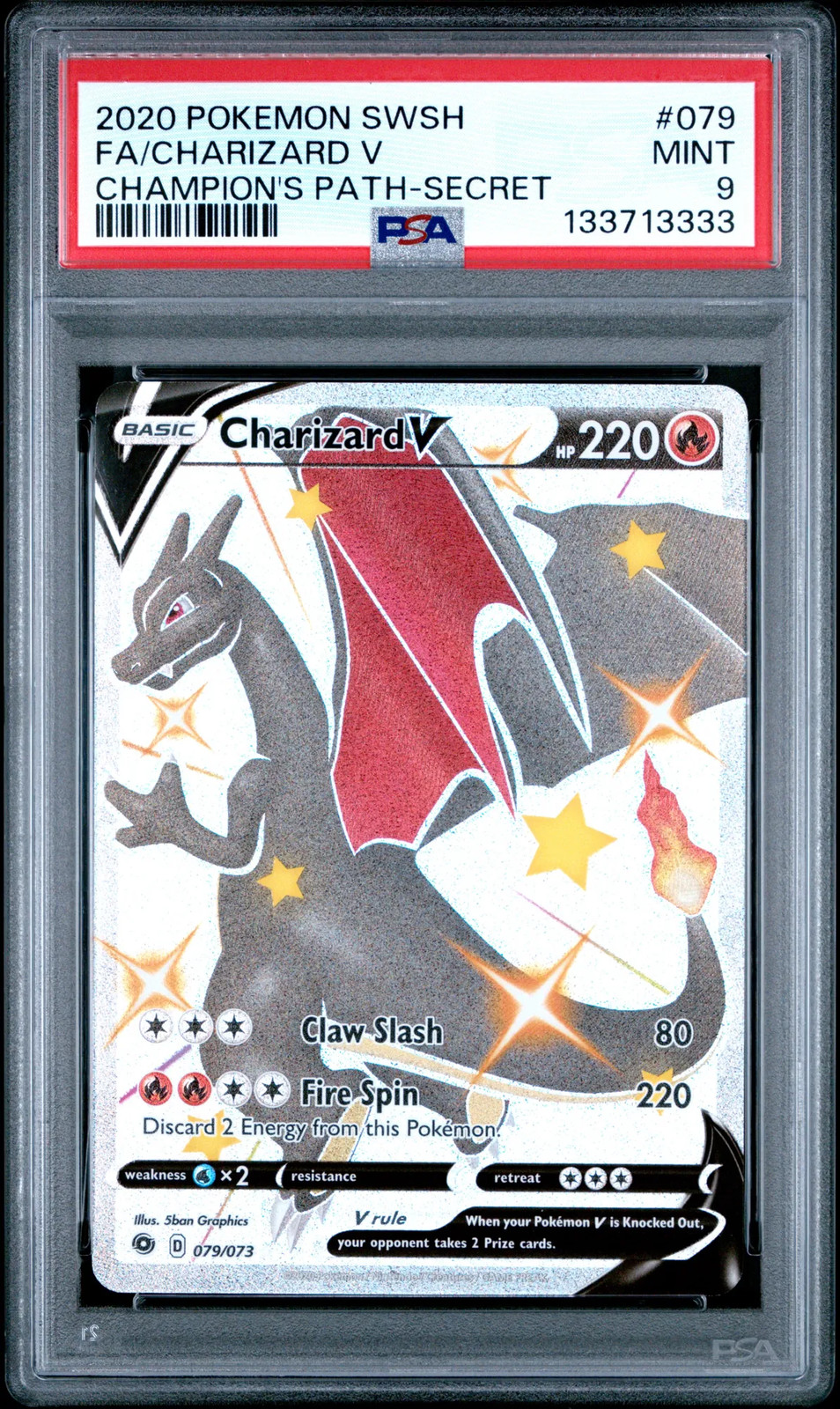 Charizard V 2020 Champion's Path #79 PSA 9