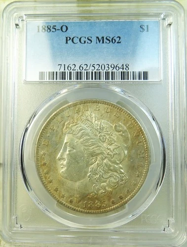 1885 O Morgan dollar PCGS MS62