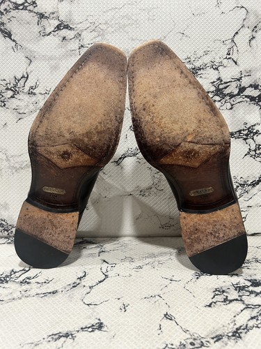 Mezlan Maßgefertigte Schuhe Sopran Schwarz Leder Herren Größe 11 Oxford - Bild 7 von 9