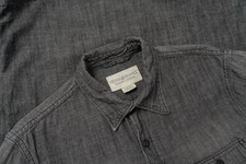 Men Ralph Lauren Shirt Grey Cotton 36 / S / 44