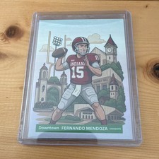 Downtown Fernando Mendoza Indiana Hoosiers DT-FM Custom Football Trading Card