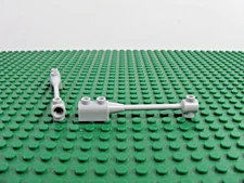 2x LEGO Med Stone Bar 1x8 w/Brick 1x2 Top- Axle Holder in Small End 7261 #30359b