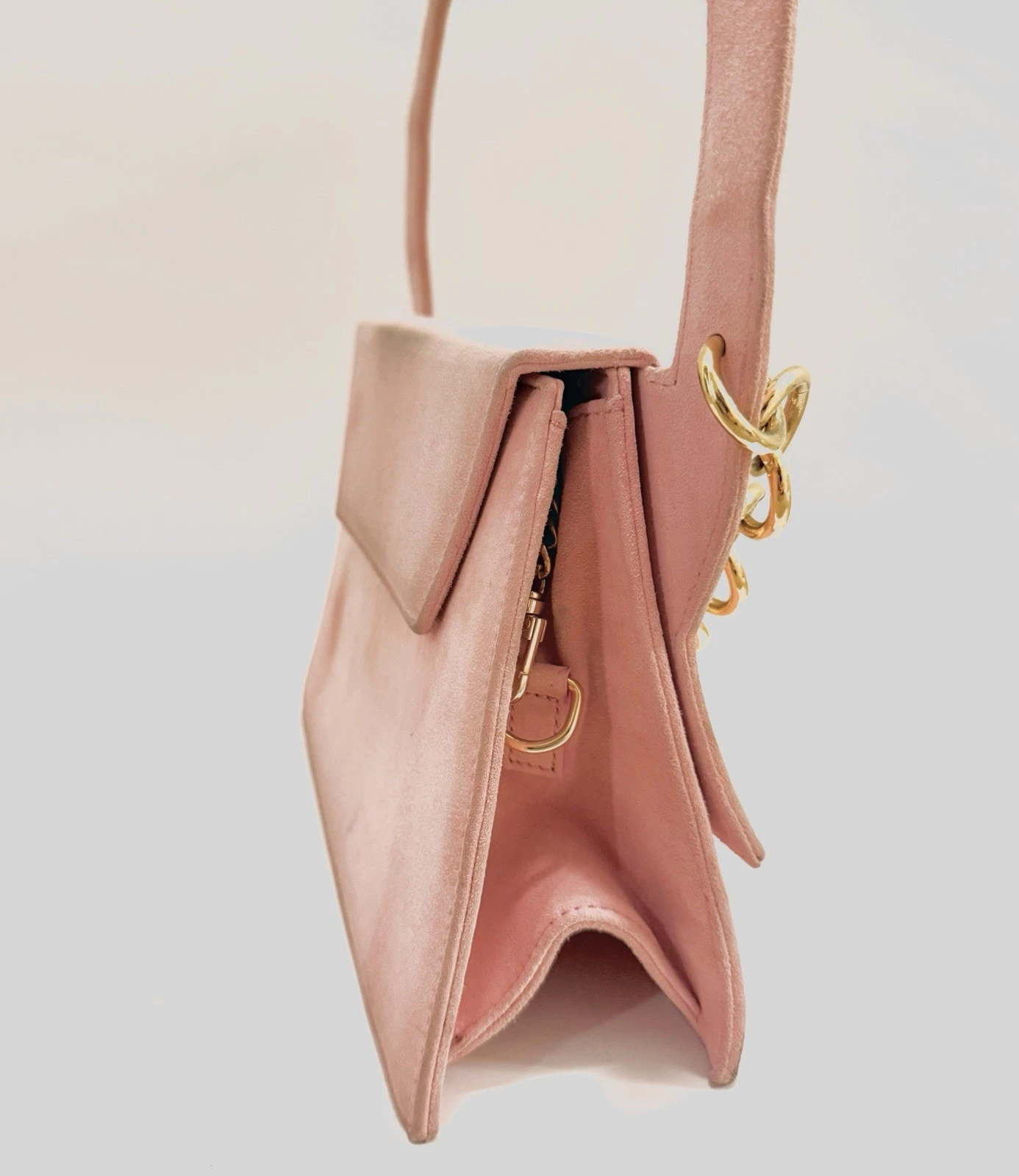 Borsa Jacquemus Le sac Rond pelle scamosciata rosa millennial settimana moda Parigi 2017