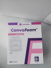 ConvaTec ConvaFoam Silicone Foam Dressing 5"×5" Adhesive, HydroFiber Technology