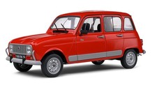 SOLIDO - 1989 car red color - RENAUKT R4 GTL - 1/12 - SOL1200201