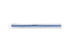 Plastic Ruler with Rubber Finger Grip, 12-Inc...