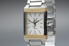 [Casi Como Nuevo] Yves Saint Laurent 5421-H04724 Esfera Blanca 23mm Qz Tank...