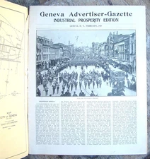 Geneva Advertiser Gazette  ~1907 Vintage Special Ed~  Seneca Lake FLX Upstate NY