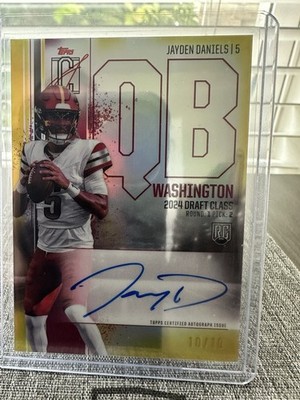 Topps 2024 Signature Class Jayden Daniels RC Auto Var RCV-JD 10/10