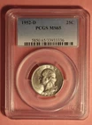 1952 D Washington Quarter - PCGS MS 65