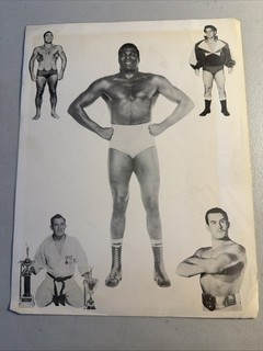Vintage 1956 Official Wrestling Program Bobo Brazil Chief War Cloud…