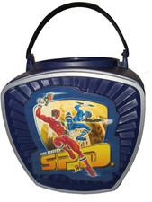 Power Rangers SPD Blue Candy Bucket Costume Blue and Red Ranger New 2005