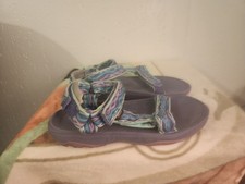 Teva Hurricane XLT2 Girls Sz 5 Multicolor Slip On Ankle Strap Sandals 12