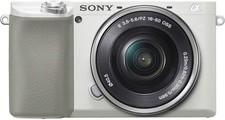 Sony Alpha A6100 Mirrorless Camera with 16-50mm Zoom Lens White 