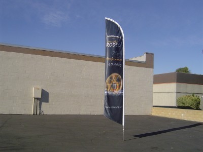 CUSTOM FEATHER FLAG custom Swooper FLAG w/ KIT - Picture 1 of 1