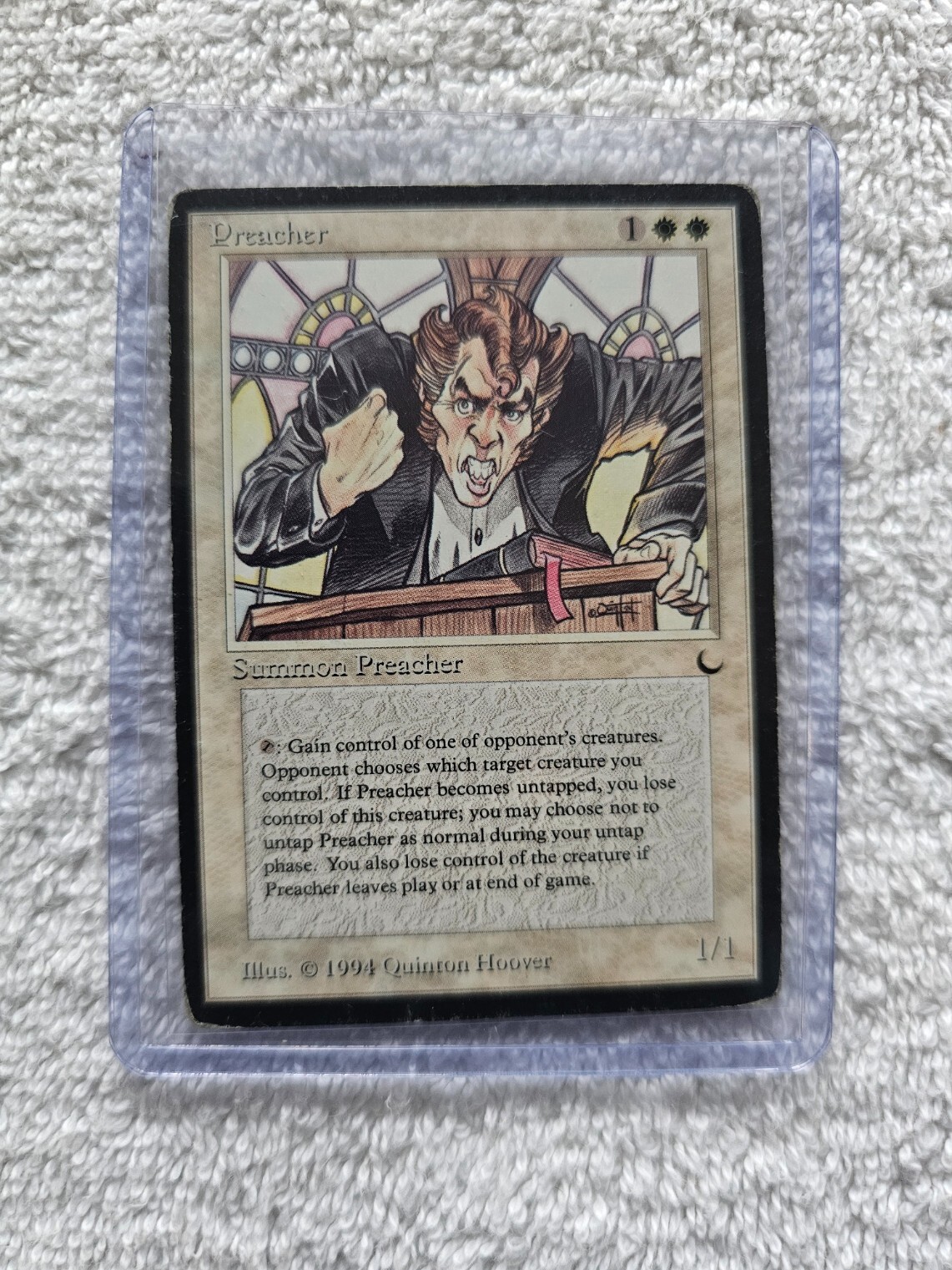 MTG Preacher The Dark Magic The Gathering Card Rare MP eBay