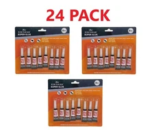 24 PK Super Glue 3 gram Tubes Cyanoacrylate Adhesive Multi Purpose Extra Strong