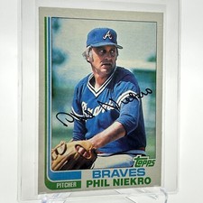 1982 Topps Phil Niekro Baseball Card #185 NM-Mint FREE SHIPPING