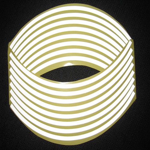 Reflective Rim Stripes Wheel Decals Tape Stickers For SUZUKI GSXR 600/750/1000. - Picture 24 of 29